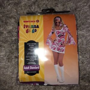 Groovy hippy costume one size NWT